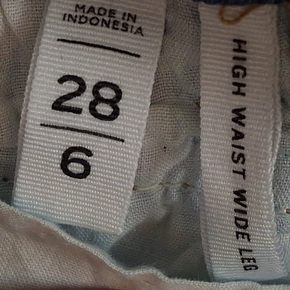 Loft High Waist Wide Leg Jeans Size 28 - Picture 10 of 11